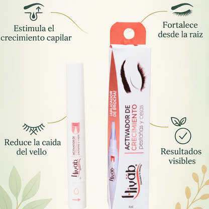 Activador de Crecimiento Pestañas y Cejas Hiyab